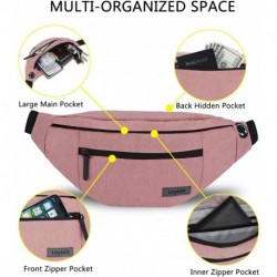 Lvyinli  Belt bags,Large Crossbody Fanny Pack with 4-Zipper Pockets,  Waist Pack