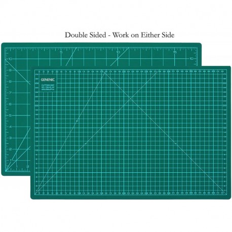 GENENIC Cutting Mat, for arts and crafts use ,Self-Healing, Double-Sided  , Rotary Blade Compatible, (18x12), Sizes, for Sewing, Quilting, Arts & Crafts