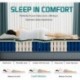DIGLANT HOME  10 Inch Memory Foam Mattress with Innerspring Hybrid Mattress