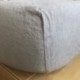 HUYAW  Sheets, linen sheets Natural-Deep Pocket-light gray