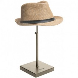 zhuohai  Hat stands,Adjustable Height Bronze-Metal Hat Rack with Fabric Covered Dome
