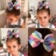Littlefa  Hair bows,5"Girls Large Bow Unicorn Rainbow Butterfly Grosgrain Ribbon Hair Barrettes Accessories for Baby