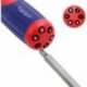 Tasipo  Screwdrivers non-electric,Quick-load Mechanism Screwdriver with Double End Bits in Handle