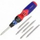 Tasipo  Screwdrivers non-electric,Quick-load Mechanism Screwdriver with Double End Bits in Handle