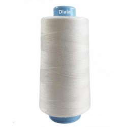 Dlala  Sewing thread,2 Spools Polyester Sewing Thread Spools,40/2 All-Purpose Connecting Threads for Sewing Machine,White