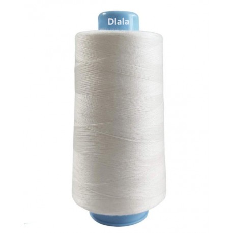 Dlala  Sewing thread,2 Spools Polyester Sewing Thread Spools,40/2 All-Purpose Connecting Threads for Sewing Machine,White
