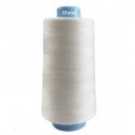 Dlala  Sewing thread,2 Spools Polyester Sewing Thread Spools,40/2 All-Purpose Connecting Threads for Sewing Machine,White