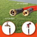 cuwana Kink Resistant Garden Hose 5/8 in x 30 ft, Heavy Duty Water Hose