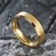 Merdeco 6mm 8mm Tungsten Carbide Ring 14K Gold Matte Brushed Wedding Band Comfort Fit