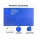 SIDHGN Colored Pocket Folders, 2-Pocket File Folders (6 Pack, Colorful) School Folders, Plastic Folders with Labels, Two Pocket Folders, Letter Size File Folders with Pockets, Colored File Folders