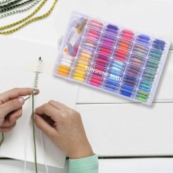 SUNSHINE-MALL  Embroidery yarn,Embroidery Floss Cross Stitch Supplies,Cross Stitch Kits with Organizer Box Cross Stitch Tools