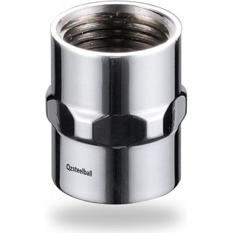 Qzsteelball Brass Pipe Fitting Coupling, Shower Coupling, G 1/2" x G 1/2" IPS Female Threaded（1.18" length）