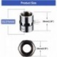 Qzsteelball Brass Pipe Fitting Coupling, Shower Coupling, G 1/2" x G 1/2" IPS Female Threaded（1.18" length）