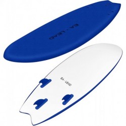  EA•LEAD  surf boards-Soft Top Foam Surfboard for Beginners and All Surfing Levels Youth Complete Set Includes Leash and Multiple Fins, Blue