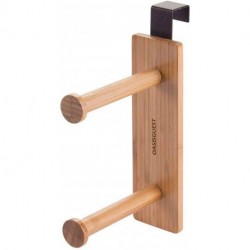 OASISGUEST Over The Tank Hanging Wooden Toilet Tissue Paper Roll Holder for Bathroom