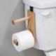 OASISGUEST Over The Tank Hanging Wooden Toilet Tissue Paper Roll Holder for Bathroom