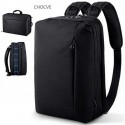 CHOCVE Convertible Backpack Laptop Shoulder Bag Messenger Bag Multi-Functional Business Briefcase Handbag Travel Rucksack Fits 15.6 Inch Laptop for Men/Women