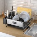 TADAE  Dish drainers,304 Stainless Steel Dish Racks ,Large Dish Drying Rack Drainboard Set