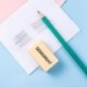 SEEKGREAT [Pack of 3] Elementary school students leave no trace yellow eraser