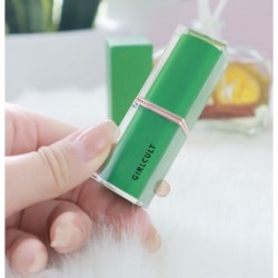 GIRLCULT  Green Emerald Green Tube Matte Matte Velvet Lipstick - small pepper color