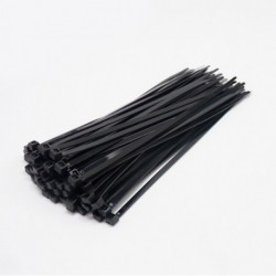 Rfadapter  Cable Ties, 4.8*350 Black Home Plastic Cable Ties, UV Protection Long Cable Ties