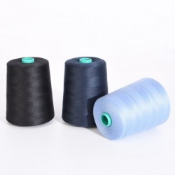 Sunnyclip  All-Purpose Thread for Sewing, Black Thread, Polyester Sewing Thread, 3 Cones of 3000 Yards Each Spool Thread for Sewing Machine Thread