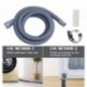 Ranekie 2m washing machine, dishwasher drain hose, Flexible tubes of plastic, retractable drain hose