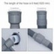 Ranekie 2m washing machine, dishwasher drain hose, Flexible tubes of plastic, retractable drain hose