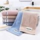 OULEN  Woven cotton towel, cotton thick face towel, household face towel, 4 Pack