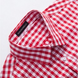 NORAZNORBELLA  New cotton small plaid large size long sleeve men's shirt
