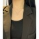 NORAZNORBELLA  Versatile Clavicle Chain Simple Encrusted Diamond Fan Pendant Necklace