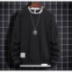JUPITERANT  Men's T-Shirt Sweater, Solid Color Round Neck Loose Sports Fir, One Size Top Dress