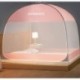 OURWORTL  Home installation-free encryption yurt mosquito net zipper drop-proof children's foldable mosquito net 1.8m bed double door