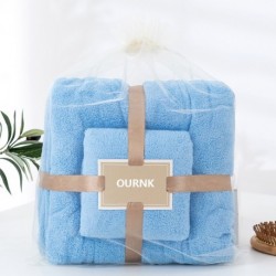 OURNK  Towel Set, Absorbent Hair Swimming Face Hand Bath Towel Set, Bathroom Towel Set