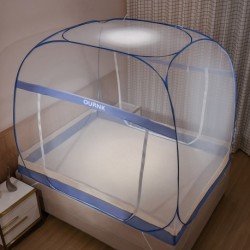 OURNK  Home installation-free encryption yurt mosquito net zipper drop-proof children's foldable mosquito net 1.8m bed double door