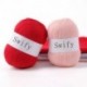 Swify 100% Wool Yarn for Knitting 3-Ply Luxury Warm Soft Lightweight Crochet Yarn （2psc）