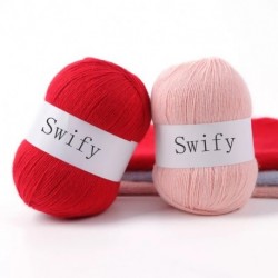 Swify 100% Wool Yarn for Knitting 3-Ply Luxury Warm Soft Lightweight Crochet Yarn （2psc）