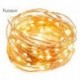 Fucaun  LED String Lights 33 ft with 100 LEDs, Waterproof Decorative Lights for Bedroom, Patio, Parties (Copper Wire Lights, Warm White)