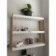 APLSS  shelves for storage 3-Tier Wall Mount Storage Rack Multifunctional Adjustable Layer Free Standing shelves for storage Living Room Kitchen (Bamboo)