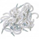 ATUCOLOS  Metal cup hooks Vinyl Coated Cup Hooks (Pack of 36)