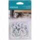 ATUCOLOS  Metal cup hooks Vinyl Coated Cup Hooks (Pack of 36)
