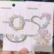 VAVALASH  Fashion trendy hair clip set flower women daily hair grip new  