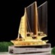 3D Aumvoy Crystal sailboat smooth sailing decorative arts and crafts moved to the office of the new home study porch creative furnishings