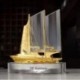 3D Aumvoy Crystal sailboat smooth sailing decorative arts and crafts moved to the office of the new home study porch creative furnishings