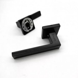 Easytle  Door handles of metal,Matte black finish for aisle door handle