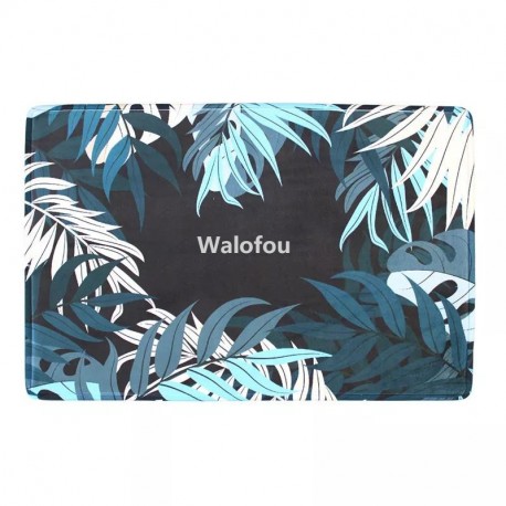 Walofou  Bathroom Rugs, Non Slip Ultra Soft and Water Absorbent Bath Carpet, Machine Washable Quick Dry Bathroom Rugs