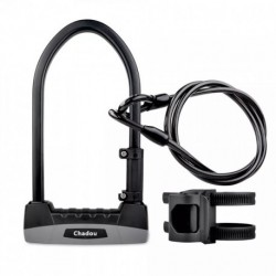 Chadou  Bicycle locks High Security Special Steel Anti Theft D Bicycle U Lock