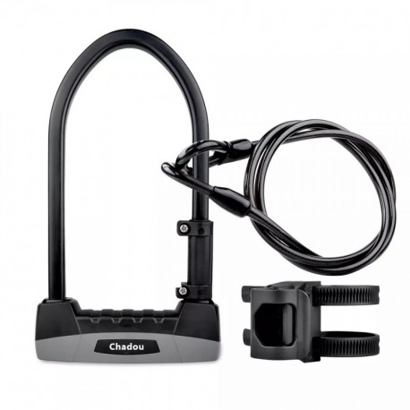 Chadou  Bicycle locks High Security Special Steel Anti Theft D Bicycle U Lock