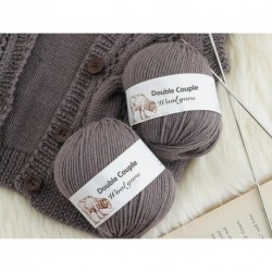 Double Couple  Wool thread 100% mercerized, pure wool, medium and coarse hand-knitted scarf wool