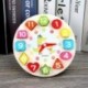 MINGKIDS  Toy clocks and watches Wooden early education infant beaded clock watch small around bead shape cognitive grip board combination set educational toy